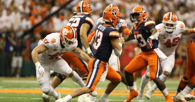 James Skalski, left, and the Tigers return to the Carrier Dome Friday. 