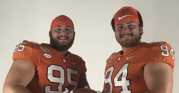 James, left, and Jacob Edwards should be in line for some more snaps with the transition on the interior line.