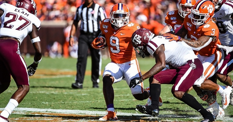 Travis Etienne has faced a lot of eight-man fronts this season.