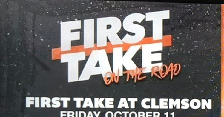 ESPN's First Take coming to Clemson