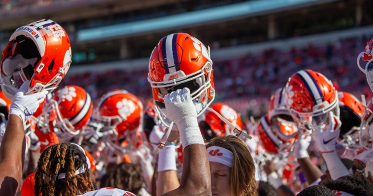 Clemson players and coaches laugh about the polls.