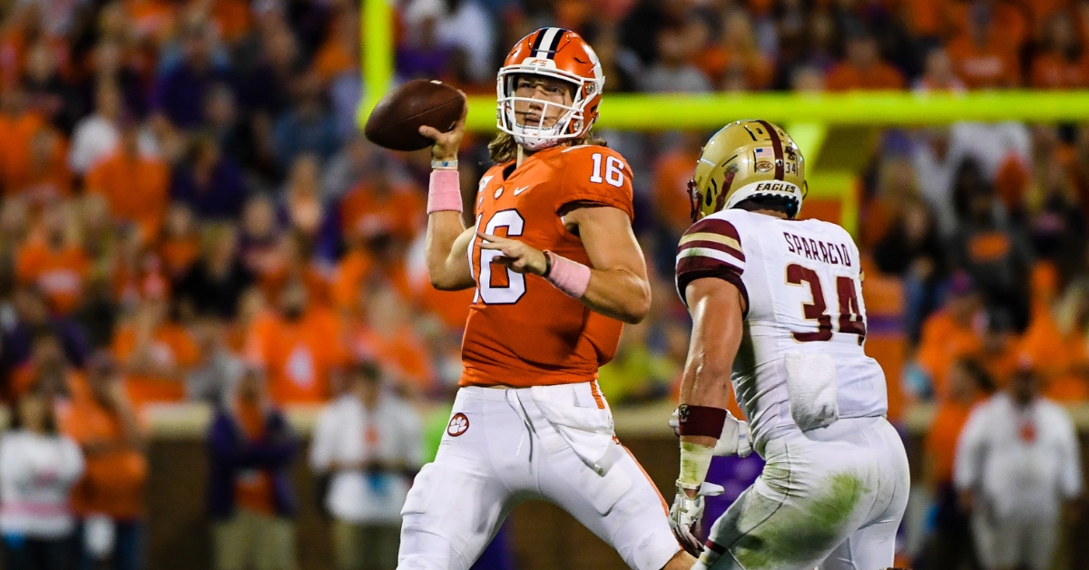 Two top-5 teams went down over the weekend and Clemson moved up. 