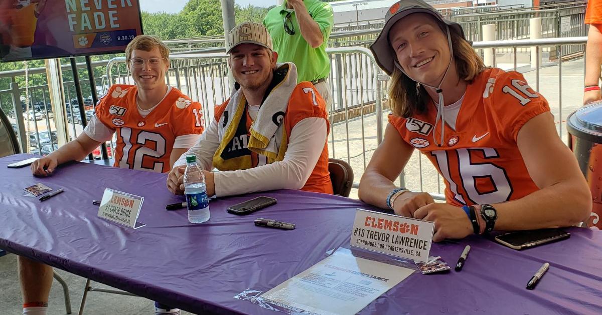 Fan Day Central: One Lawrence fan showed at 10 pm Saturday with a couch