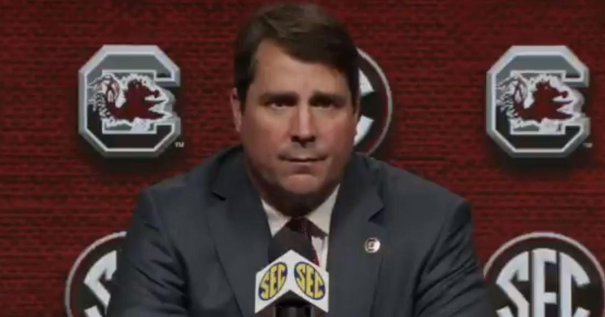 Muschamp was not happy with the 'little brother' question