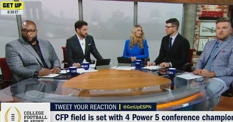 Shocked faces when Orlovsky predicts Clemson to win it all