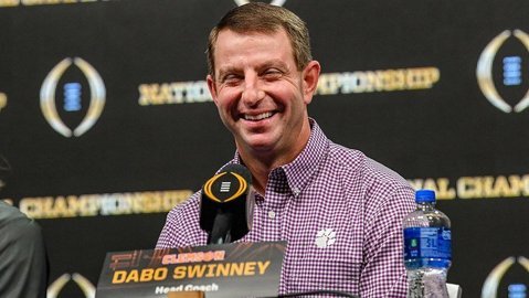 Today is head coach Dabo Swinney's media day
