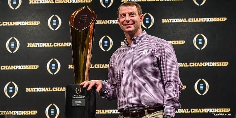 Clemson is given the best chance at a national title for a second-straight year by the ESPN metric.