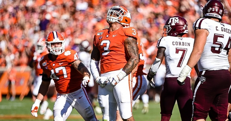 Clemson DE out against Wofford