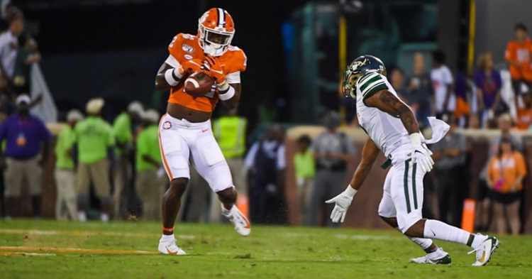 K'Von Wallace returned an early interception for a touchdown