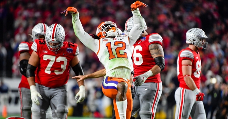 K'Von Wallace does his Karate Kid impersonation against the Buckeyes.