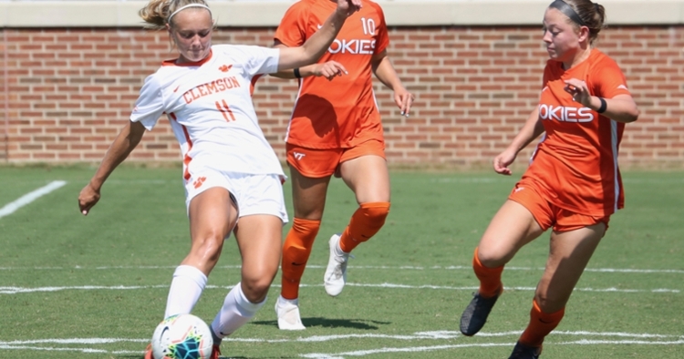 #11 Kimber Haley scored against the Hokies (Photo credit: Allen Hodges)