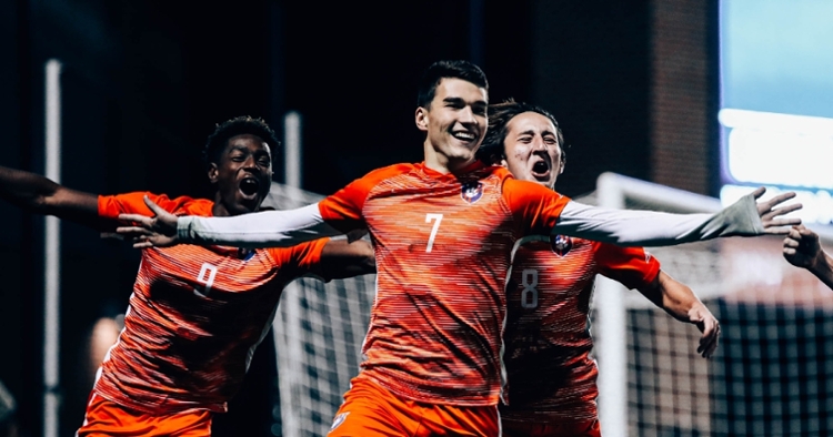 Clemson pulled out a second-straight overtime win after a second round OT victory over Charlotte. (Photo courtesy Clemson Athletics/Melina Alberti)