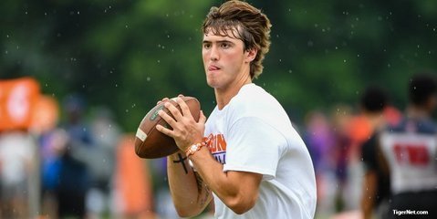 Aaron McLaughlin throws Wednesday afternoon