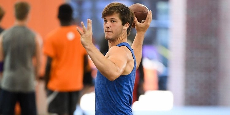 Venables at Dabo Swinney's football camp last summer.
