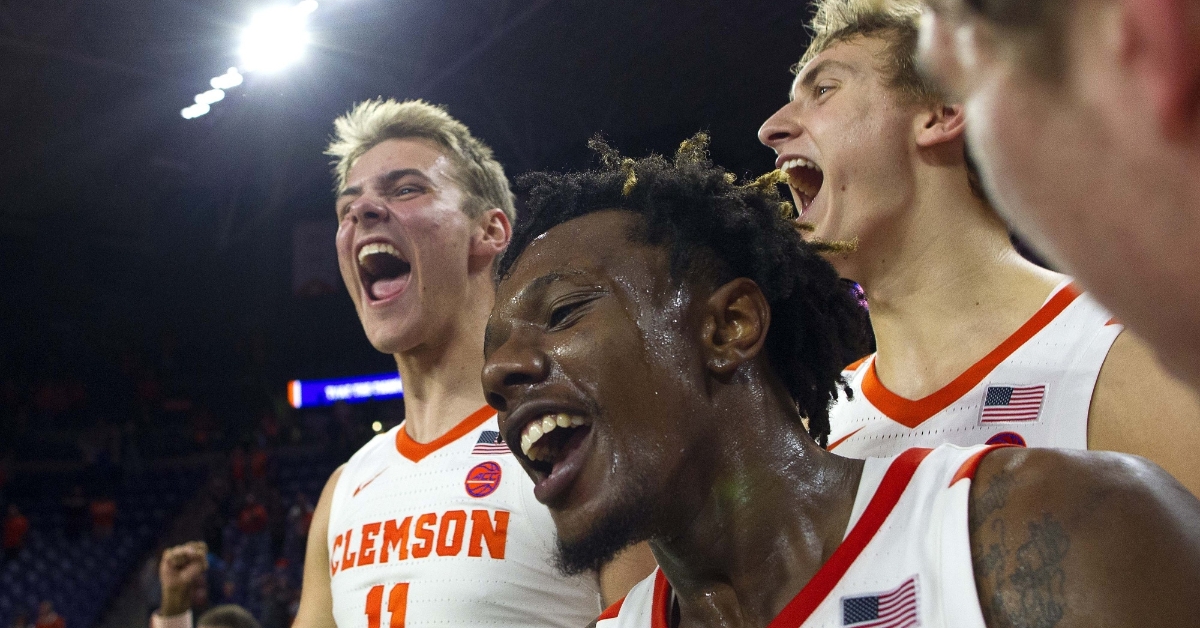 Clemson was excited after the win (Joshua S. Kelly - USA Today Sports)