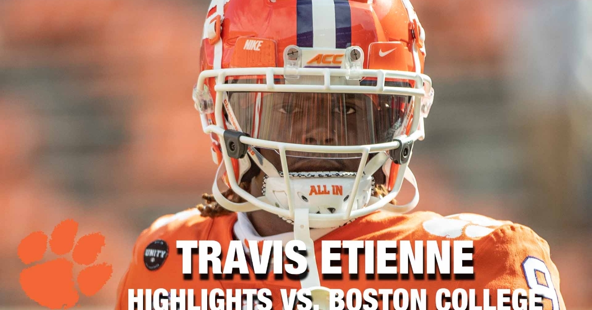 Watch Travis Etienne Has Historic Performance In Win Over Boston College Tigernet