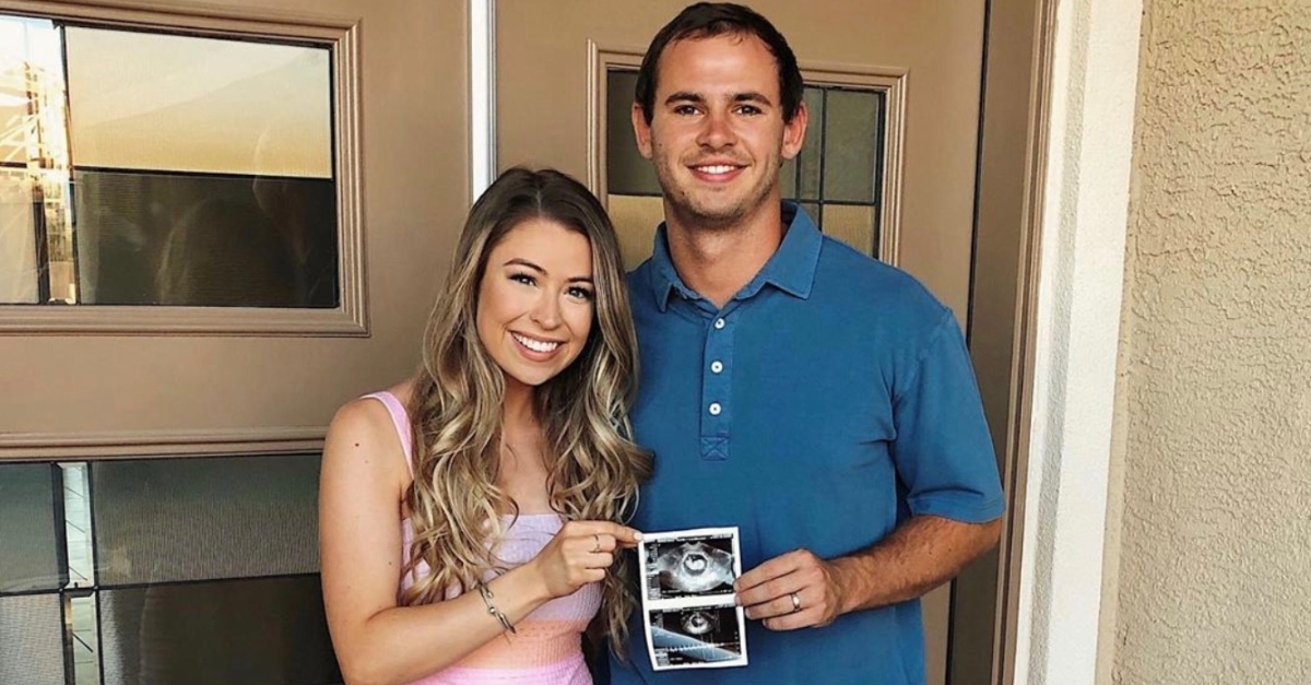 Hunter and Camilla share their baby pic on Instagram