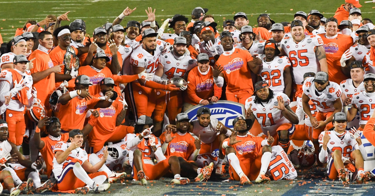 Clemson excelled off the field as well. (ACC photo)