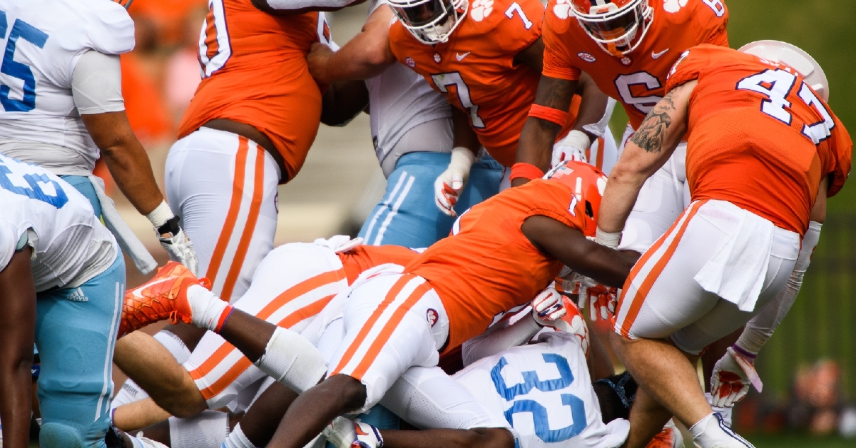 Clemson's defense controlled the day against The Citadel (ACC pic).