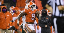 Swinney explains why Travis Etienne went to locker room