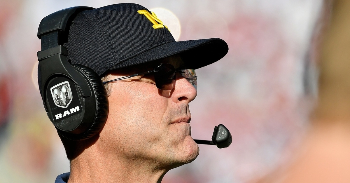 Harbaugh is in favor of the one-time and graduate transfer rules.  (Photo: Jasen Vinlove / USATODAY)