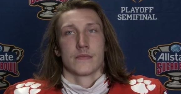 WATCH: The reporter accidentally tells Trevor Lawrence that he needs to shave his mustache