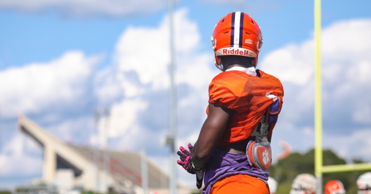 The Tigers practiced in Jervey Meadows Wednesday (Photo courtesy of CU Athletics)