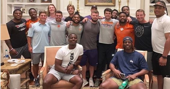 Clemson meeting about racial climate from Will Swinney's Instagram