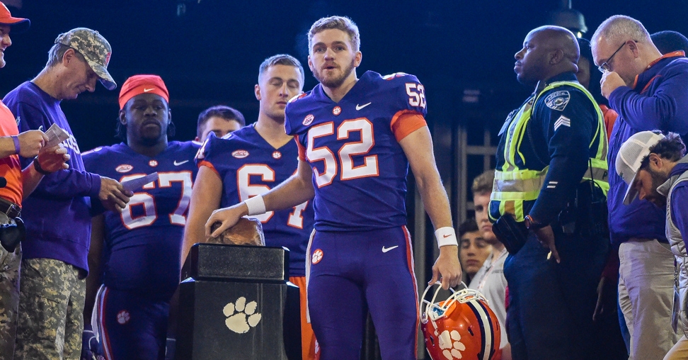 Austin Spence is one of three Clemson athletes to earn the honor five times. 
