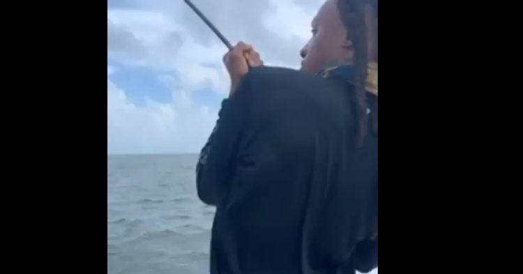 DeAndre Hopkins reeling in his sea monster