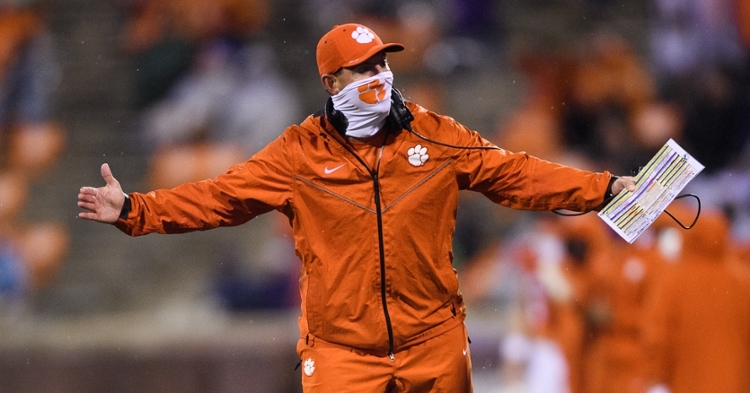 Swinney says if it was up to him, Clemson wouldn't travel back to Tallahassee on Dec. 12. (Photo courtesy ACC)