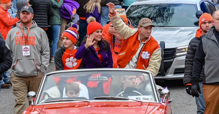 Swinney has spent quality time with his family.