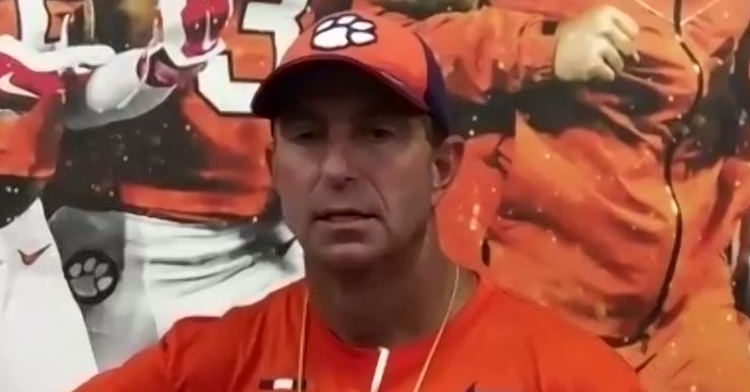 Dabo Swinney talked to the media Wednesday