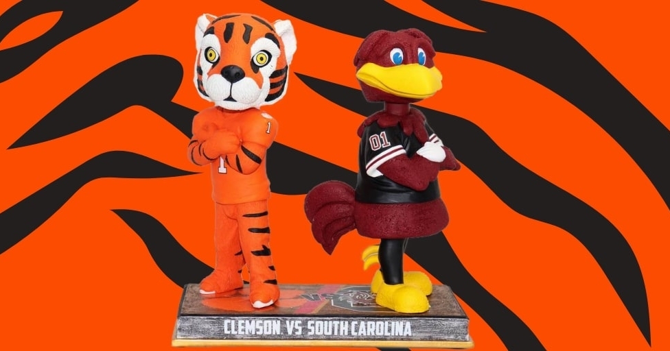 FIRST LOOK: Limited Edition Clemson-South Carolina Rivalry Bobblehead released