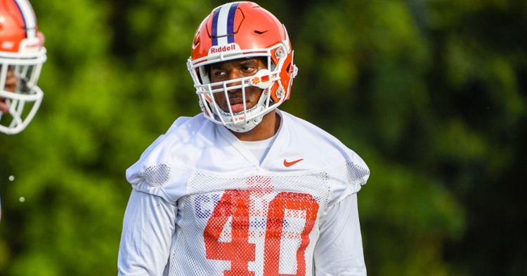 Williams is shown at practice last season.