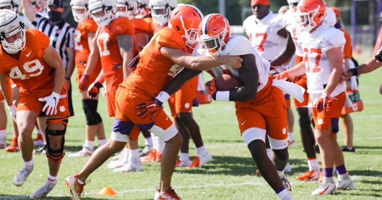 Swinney says Clemson is in "a good place." (Photo per Clemson athletics)
