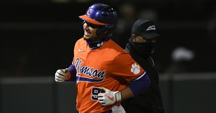 Jonathan French hit his third home run of the season (ACC photo).