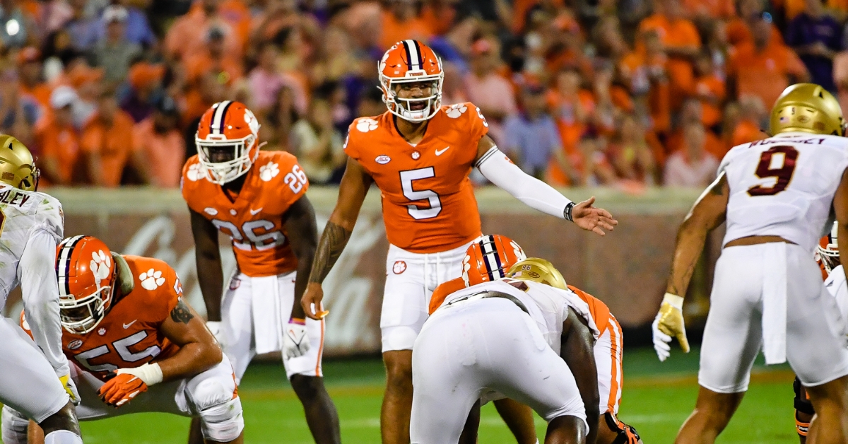 Uiagalelei is at the forefront of Clemson's less-than-stellar passing attack. 