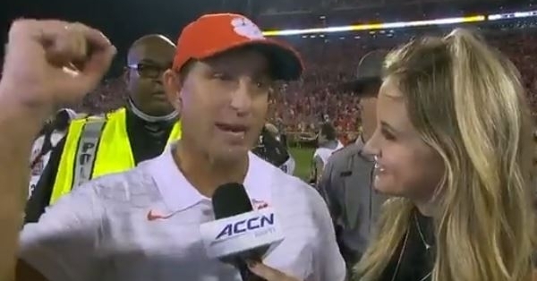 Swinney saw his team's heart in the close victory over BC 