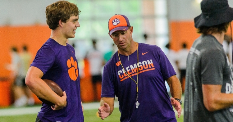 Arch Manning made quite an impression on the Clemson coaches.