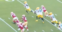 WATCH: Amari Rodgers with impressive 50-yard kickoff return against 49ers
