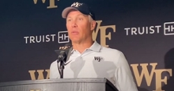 WATCH: Wake Forest coach Dave Clawson reacts to loss to Clemson