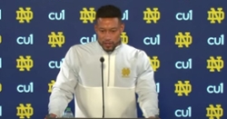 WATCH: ND coach Marcus Freeman reacts to win over No. 4 Clemson
