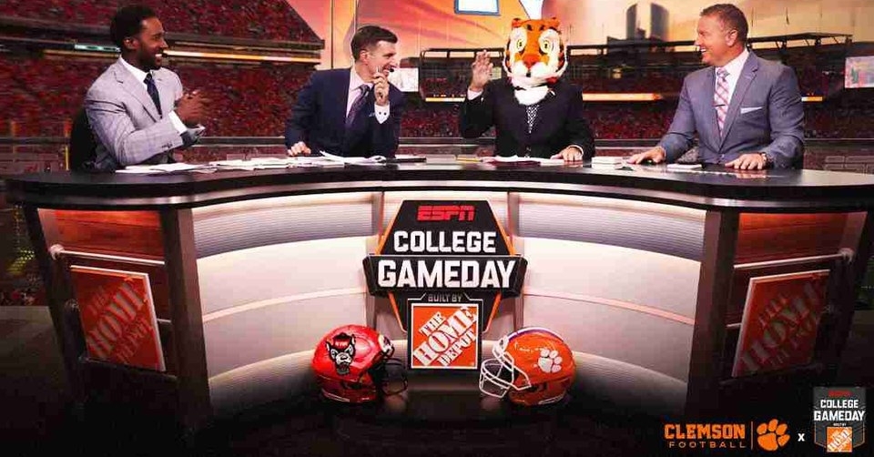College GameDay will be hosted on Bowman Field once again on Saturday. (Pic clipped from Clemson's recruiting graphics this weekend)