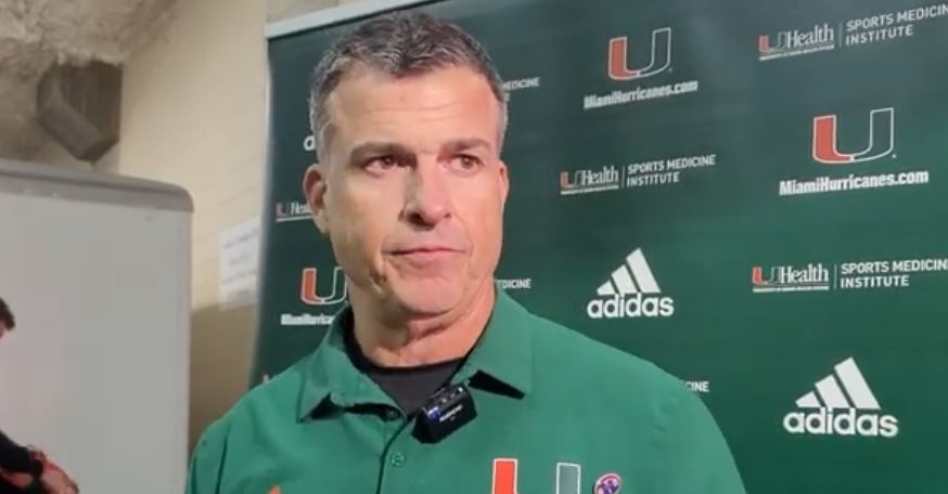 Miami's Mario Cristobal reacts to blowout loss to Clemson
