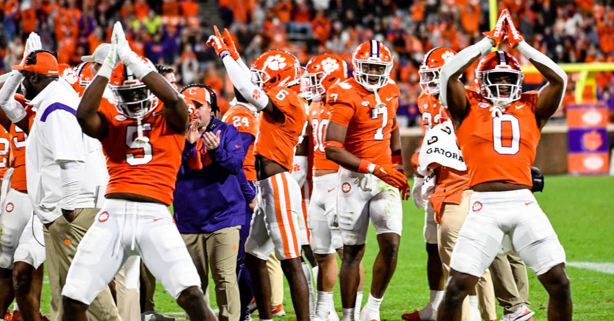 Clemson moved up one spot to No. 8.