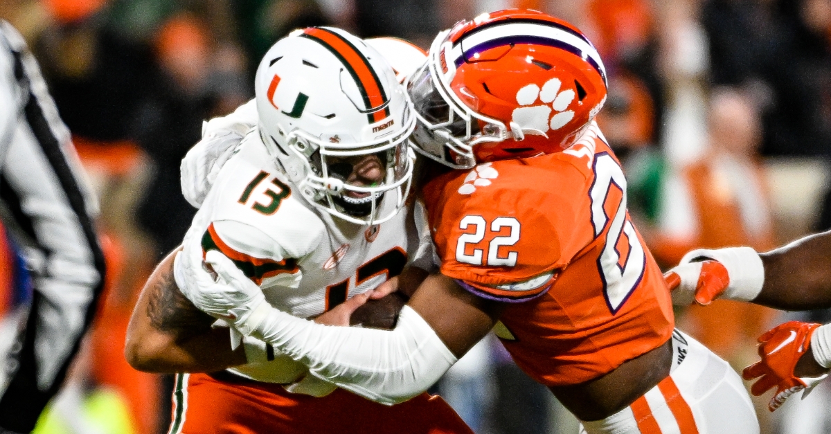 Trenton Simpson returned from injury to play 20 snaps against the Hurricanes.