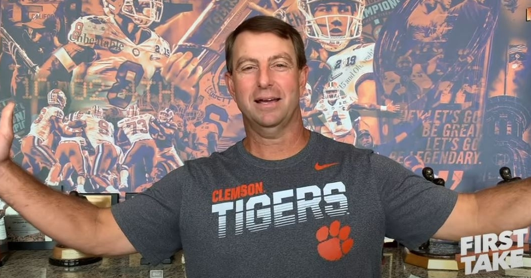 Swinney and Smith are friends after the ESPN personality recently visited