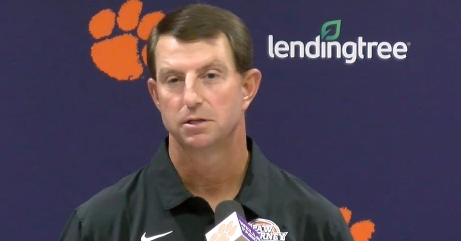 Swinney is hoping for another ACC win on Saturday