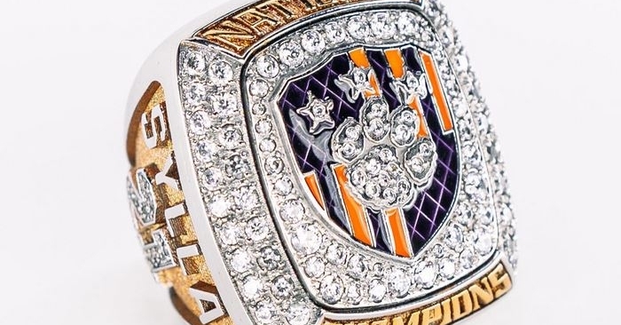 The soccer team received their beautiful National Championship rings